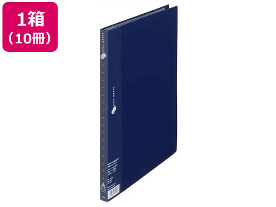 プラス クリアーファイル スーパーエコノミー A4 ネイビー 88-421 10冊 1箱(ご注文単位1箱)【直送品】