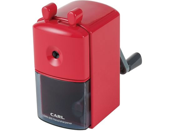 カール事務器 鉛筆削り レッド CMS-300-R 1個(ご注文単位1個)【直送品】