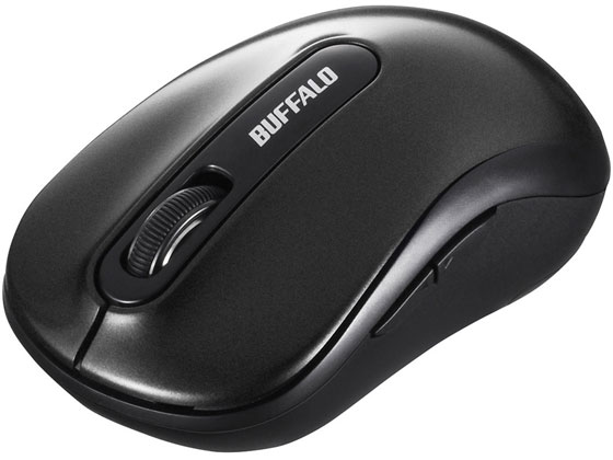 バッファロー 無線 5ボタン BlueLEDマウス ブラック BSMBW310BK 1個(ご注文単位1個)【直送品】
