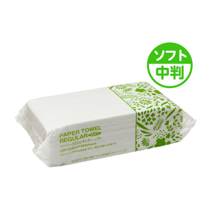 Forestway ペーパータオル レギュラー ソフトタイプ 200枚 1パック(ご注文単位1パック)【直送品】