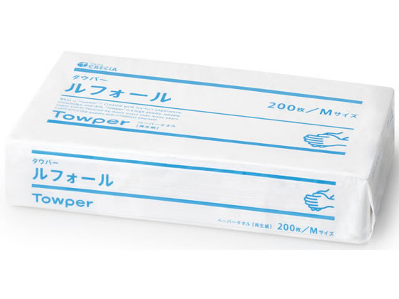 クレシア ペーパータオル タウパー ルフォールM 200枚シングル 50700 1個(ご注文単位1個)【直送品】