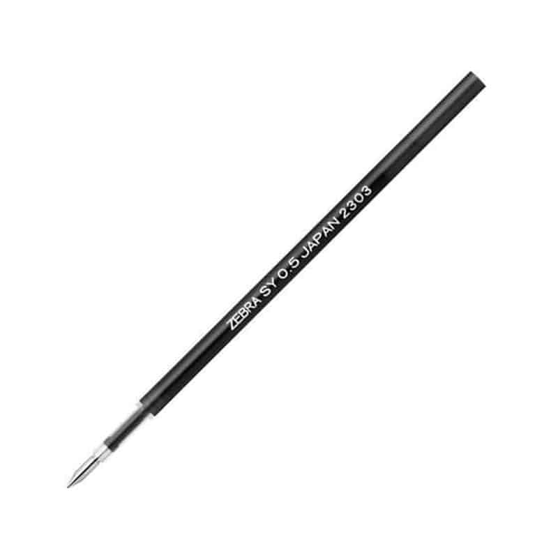 ゼブラ ボールペン替え芯 SY-0.5芯 黒 1本入 P-RSY5-BK 1本（ご注文単位1本）【直送品】
