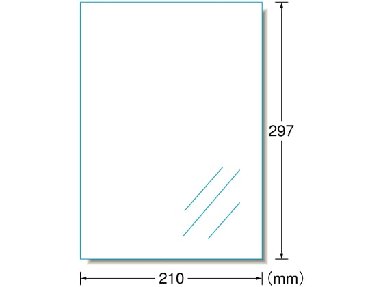 エーワン PPCラベル A4 ノーカット 透明ツヤ消しフィルム 100枚 27003 1冊(ご注文単位1冊)【直送品】