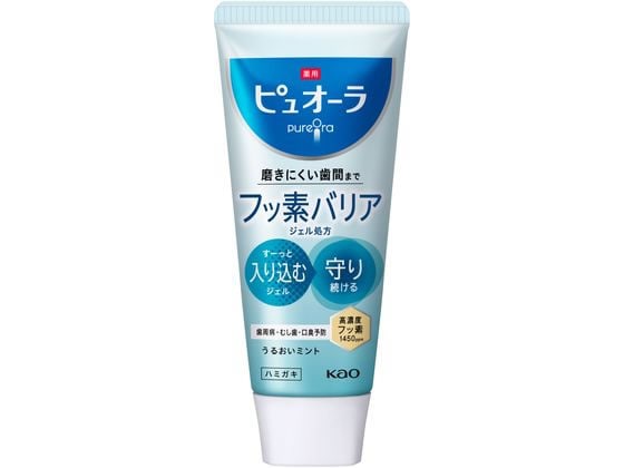 KAO 薬用ピュオーラ バリア ジェル ハミガキ 115g 1個(ご注文単位1個)【直送品】