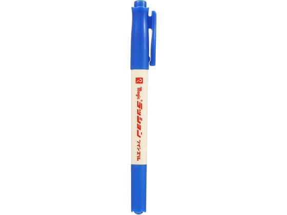 寺西化学工業 マジックインキ ラッションツインスリム 青 MRT70P-T3 1本（ご注文単位1本）【直送品】