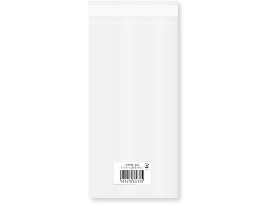 カクケイ OPP袋 テープ付き 0.06mm厚 長3 100枚 OPP60-120 1袋（ご注文単位1袋）【直送品】