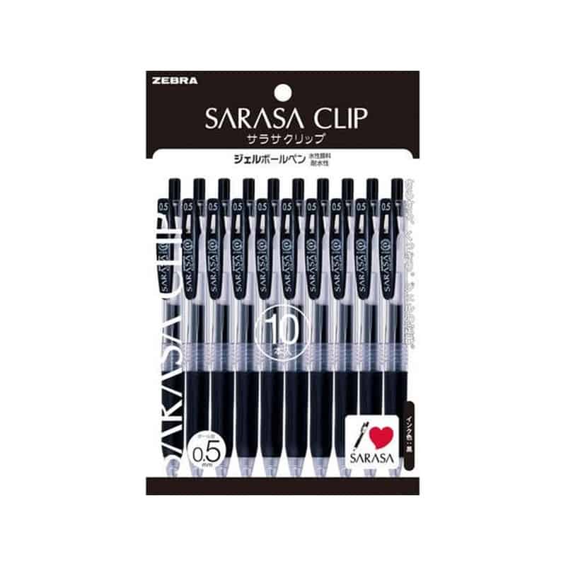 ゼブラ サラサクリップ0.5 黒 10本入 P-JJ15-BK10 1ｾｯﾄ（ご注文単位1ｾｯﾄ）【直送品】