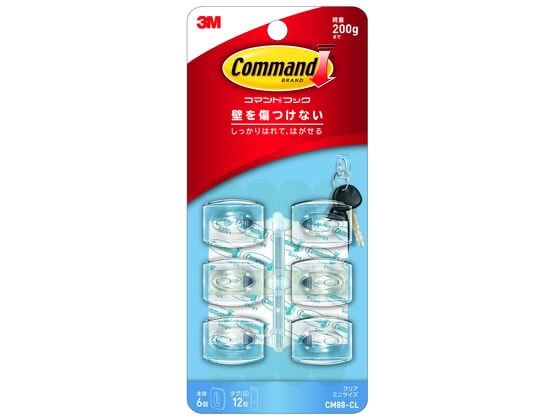 3M コマンドフック クリアミニ CM88-CL 1パック(ご注文単位1パック)【直送品】