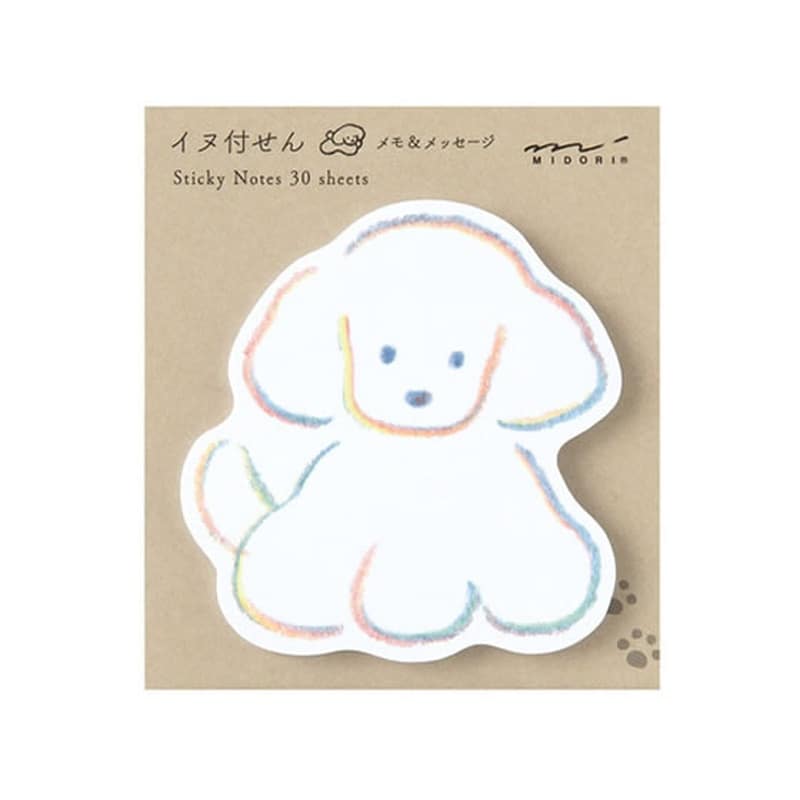 ミドリ 付せん紙 ダイカットイヌ柄 30枚 19099006 1冊(ご注文単位1冊)【直送品】