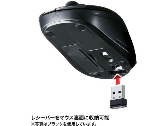 サンワサプライ 抗菌・静音ワイヤレスブルーLEDマウス ホワイト MA-WBSK315W 1個（ご注文単位1個）【直送品】