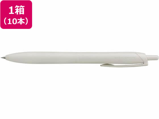 三菱鉛筆 ジェットストリームシングル ライトタッチインク0.5シェルホワイト10本 1箱（ご注文単位1箱）【直送品】
