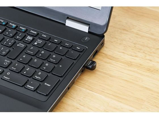 エレコム Bluetooth 5.3 USBアダプタ コンパクト 黒 LBT-UAN06C2 1個（ご注文単位1個）【直送品】
