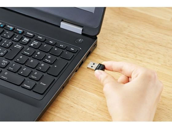エレコム Bluetooth 5.3 USBアダプタ コンパクト 黒 LBT-UAN06C2 1個（ご注文単位1個）【直送品】