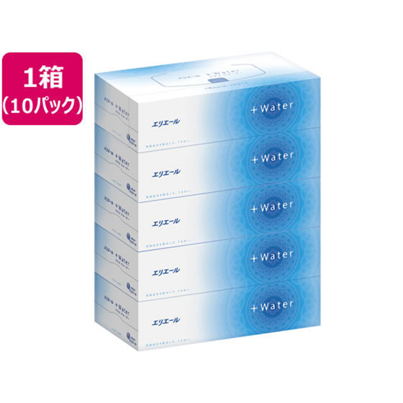 大王製紙 エリエール +Water 180組5個×10パック 1箱(ご注文単位1箱)【直送品】