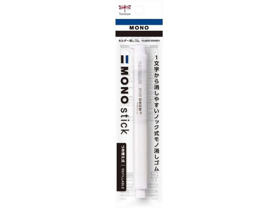 トンボ鉛筆 ホルダー消しゴム モノスティック ホワイト JCC-121E 1個(ご注文単位1個)【直送品】