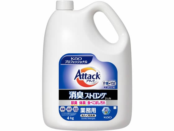 KAO アタック 消臭ストロングジェル 業務用 4kg 1本(ご注文単位1本)【直送品】