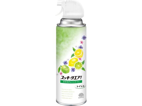 アース製薬 スッキーリエア! トイレ用 みずみずしいシトラス 350mL 1本(ご注文単位1本)【直送品】
