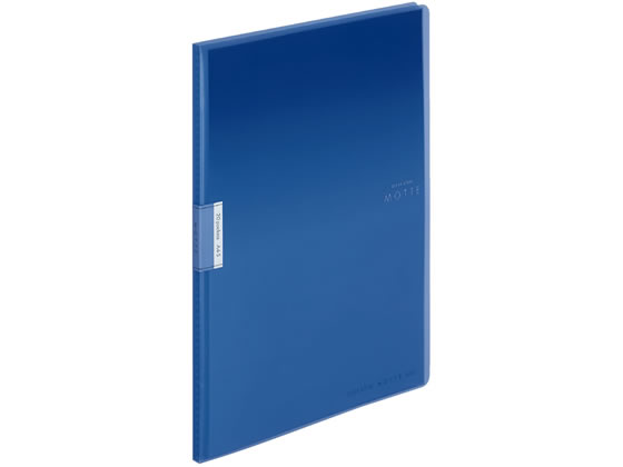 コクヨ クリヤーブック〈モッテ〉固定式 A4 20ポケット 青 1冊（ご注文単位1冊）【直送品】