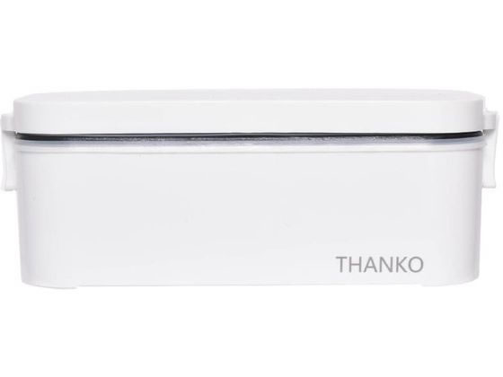 THANKO おひとりさま用超高速弁当箱炊飯器 白 1個(ご注文単位1個)【直送品】