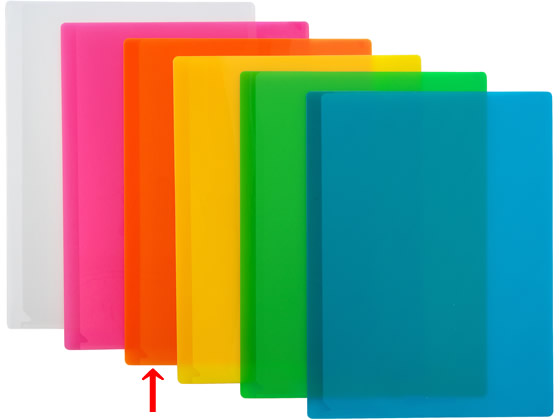 ビュートン ファイルDX 2ポケット A4タテ 背幅1mm オレンジ 1冊（ご注文単位1冊）【直送品】