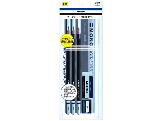 トンボ鉛筆 モノマークシート用鉛筆 ペンポーチ入りセット MA-PLMKN 1セット（ご注文単位1セット）【直送品】