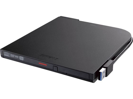 バッファロー USB3.2(Gen1)対応 ポータブルDVDドライブ TypeC BK 1台(ご注文単位1台)【直送品】
