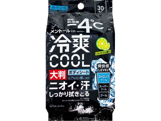 Life-do.Plus ボディシート大判 (-4℃) 30枚 1個(ご注文単位1個)【直送品】