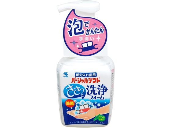 小林製薬 パーシャルデント 洗浄フォーム ミントの香り 250mL 1個（ご注文単位1個）【直送品】