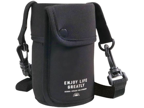 クツワ 水筒カバー ブラック ST526BK 1個(ご注文単位1個)【直送品】