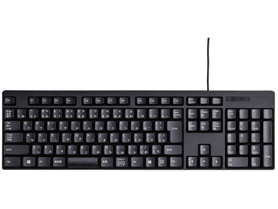 エレコム 有線フルキーボード メンブレン式 TK-FFCM01BK 1個(ご注文単位1個)【直送品】