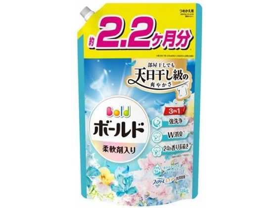 >P&Gジャパン ボールド ジェル サボン 詰替 ウルトラジャンボ 1580g 1個（ご注文単位1個）【直送品】