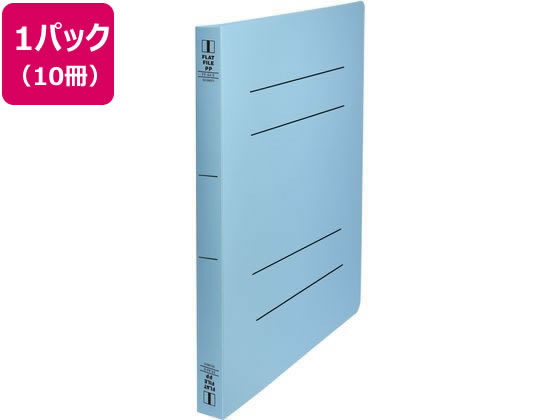 ビュートン フラットファイルPP 厚とじ A4タテ ブルー10冊 FF-A4SW-B 1パック（ご注文単位1パック）【直送品】