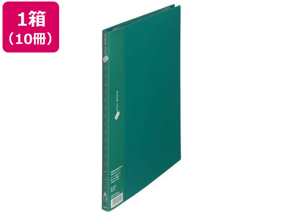 プラス クリアーファイル スーパーエコノミー A4 グリーン 88-423 10冊 1箱(ご注文単位1箱)【直送品】
