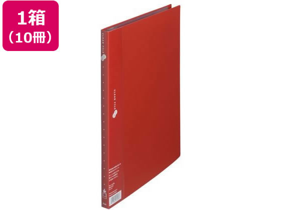 プラス クリアーファイル スーパーエコノミー A4 レッド 88-422 10冊 1箱(ご注文単位1箱)【直送品】