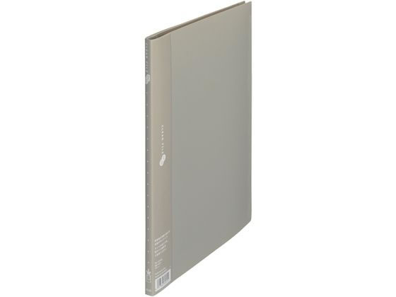 プラス クリアーファイル A4タテ 10ポケット グレー 88410 FC-121EL 1冊(ご注文単位1冊)【直送品】