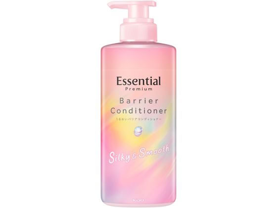 KAO エッセンシャル プレミアム バリアコンディショナー シルキー ポンプ 450mL 1本(ご注文単位1本)【直送品】