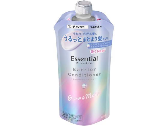 KAO エッセンシャル プレミアム バリアコンディショナー グロウ 替え 340mL 1個(ご注文単位1個)【直送品】