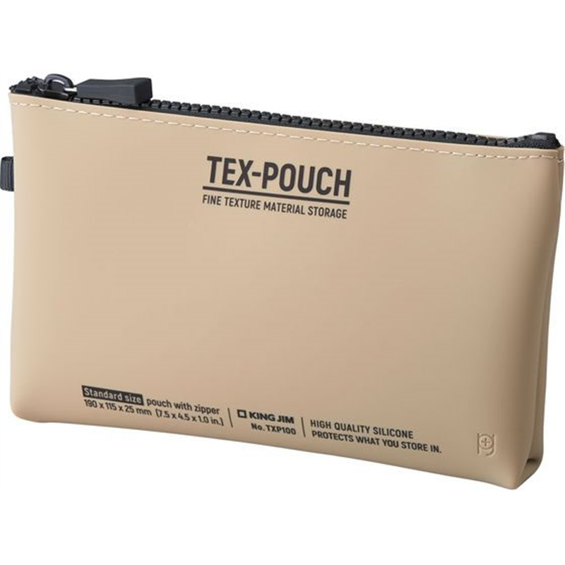 キングジム テクスポーチ ベージュ TXP100-BE 1個（ご注文単位1個）【直送品】