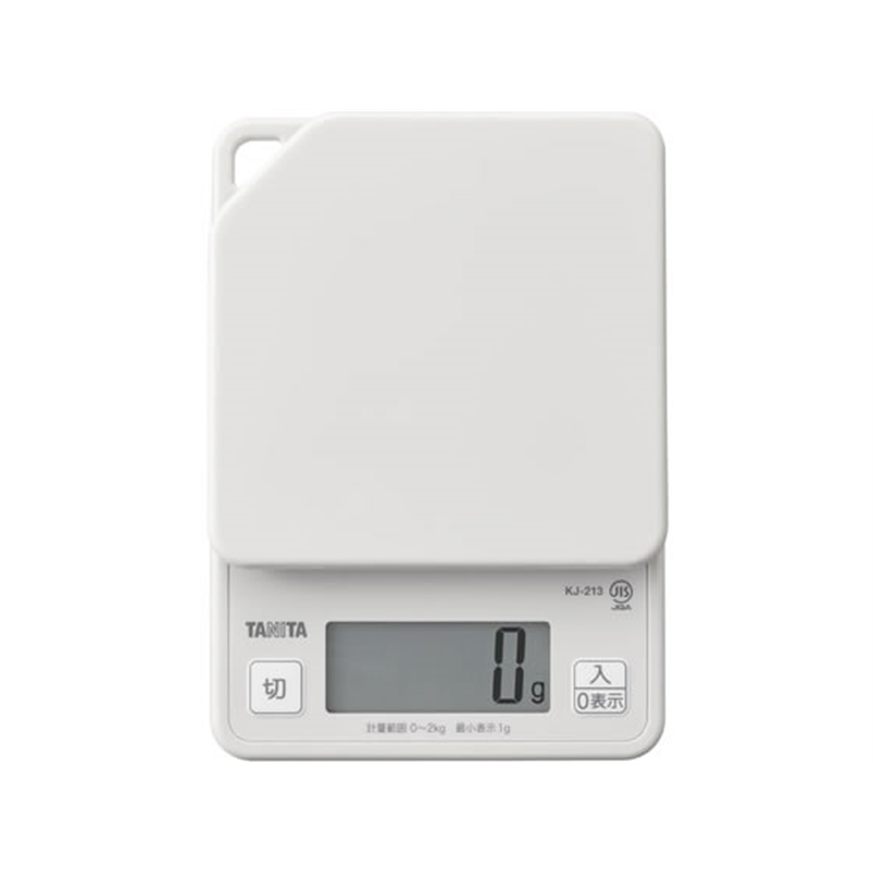 タニタ デジタルクッキングスケール 2kg グレー KJ213HGY 1台(ご注文単位1台)【直送品】