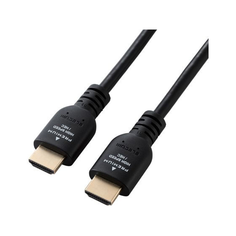 エレコム HDMIケーブル 1m プレミアム 4K クロ DH-HDPS14E10BK2 1個（ご注文単位1個）【直送品】