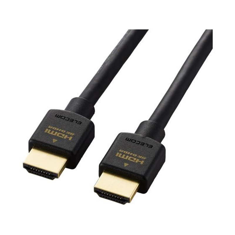 エレコム HDMIケーブル ウルトラハイスピード 2m 黒 DH-HD21E20BK2 1個（ご注文単位1個）【直送品】
