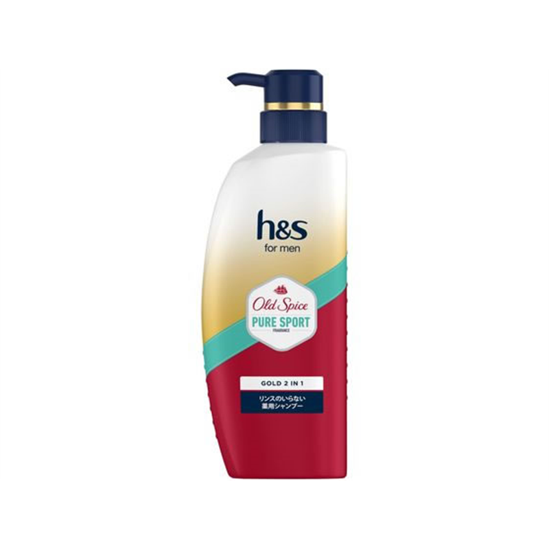 P&Gジャパン h&s menゴールド2in1 リンスのいらないシャンプー 本体350g 1本（ご注文単位1本）【直送品】