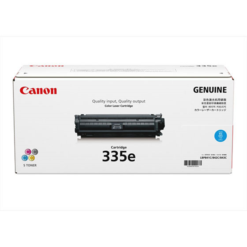 CANON トナーカートリッジ 335e シアン CRG-335EC 0464C001 1個(ご注文単位1個)【直送品】