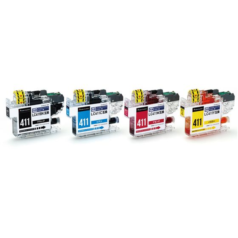 カラークリエーション 互換インク LC411-4PK対応 CC-BLC411-4PK 1個（ご注文単位1個）【直送品】