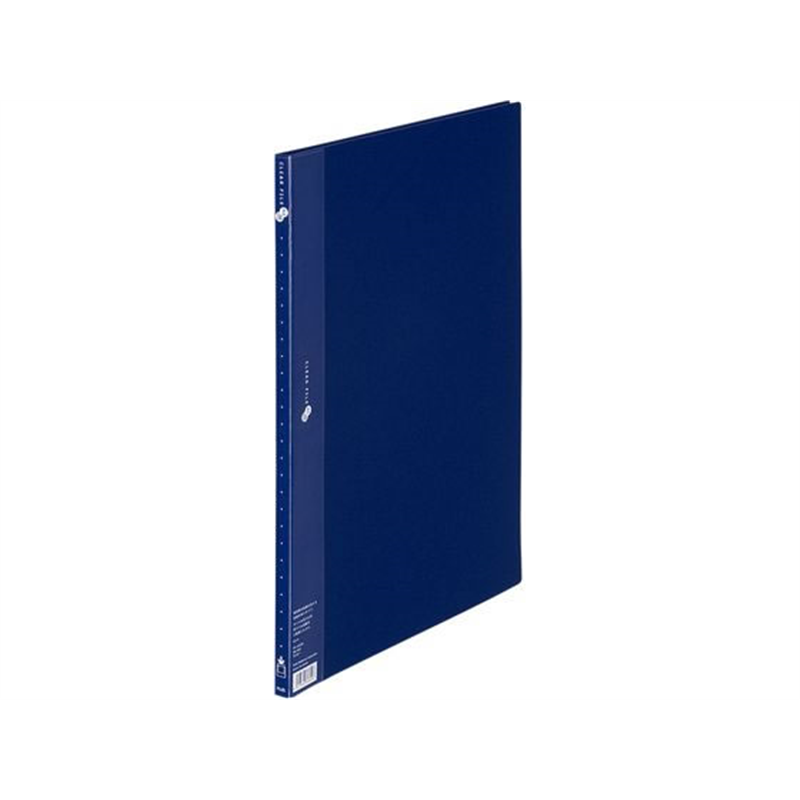 プラス クリアーファイル A3タテ 20ポケット ネイビー 88401 FC-102EL 1冊(ご注文単位1冊)【直送品】