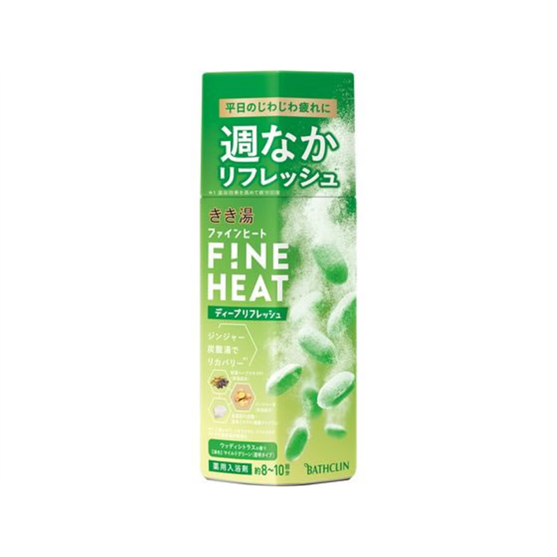 バスクリン きき湯 ファインヒート ディープリフレッシュ 400g 1個（ご注文単位1個）【直送品】