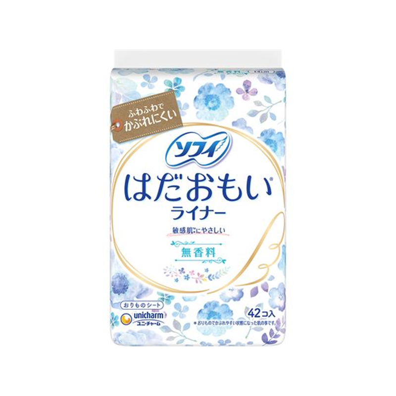 ユニ・チャーム ソフィ はだおもいライナー 無香料 42枚 1パック(ご注文単位1パック)【直送品】