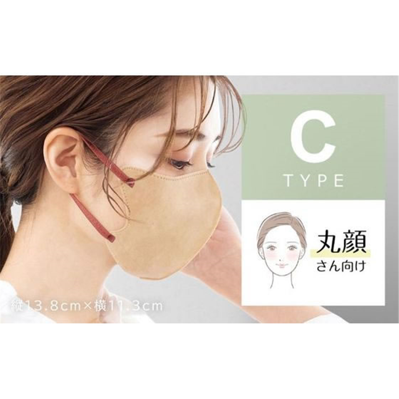 La Bella CICIBELLA 3Dマスク Cタイプ グレージュレース 10枚入り 1パック(ご注文単位1パック)【直送品】