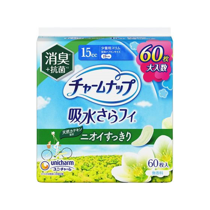 ユニ・チャーム チャームナップ 吸水さらフィ 少量用 消臭 60枚 1パック（ご注文単位1パック）【直送品】