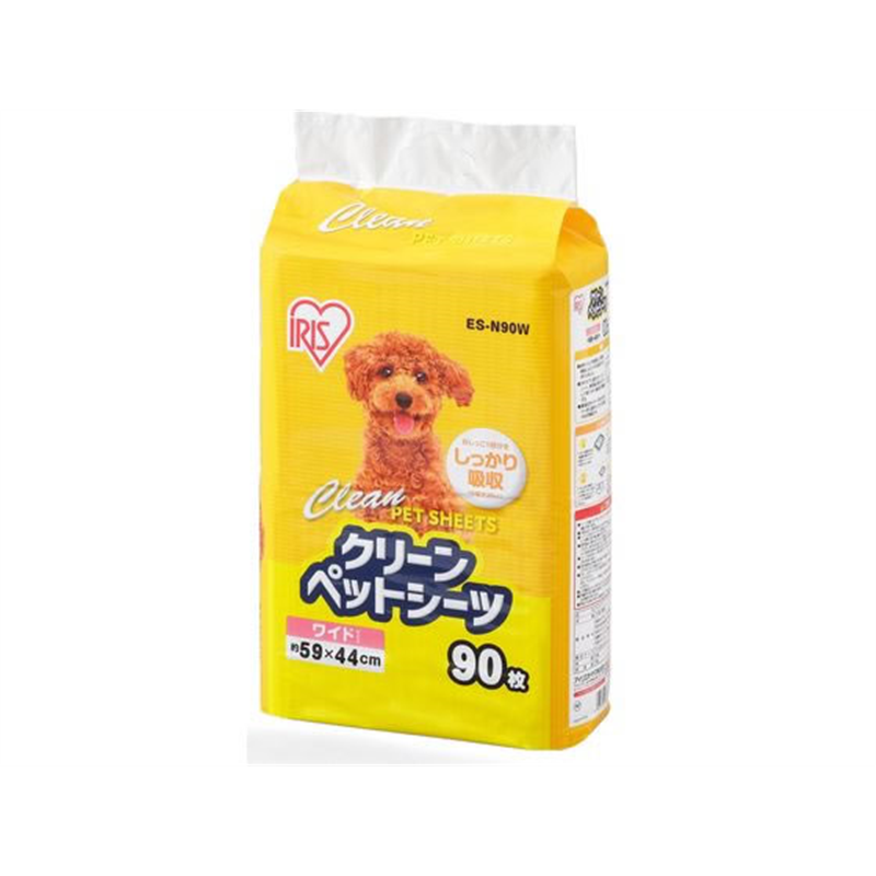 アイリスオーヤマ クリーンペットシーツ ワイド 90枚 ES-N90W 1袋(ご注文単位1袋)【直送品】